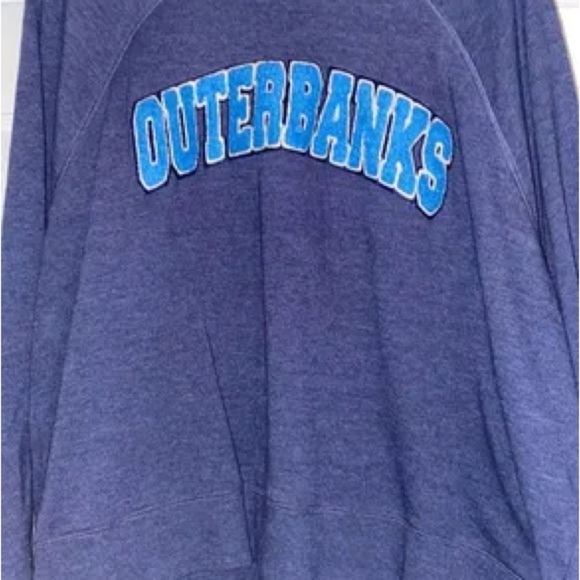 Altar'd State Tops - NEW Altar’d State OUTERBANKS Heathered Blue Pullover Sweatshirt Medium